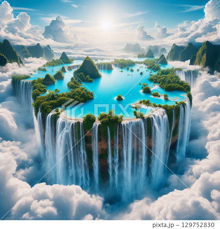 天空のエメラルド庭園 129752830