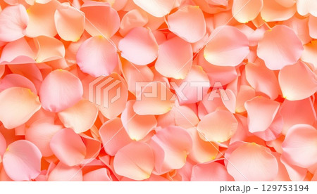 《AI画像》淡い色の薔薇の花びら 《AI画像》淡い色の薔薇の花びら 129753194