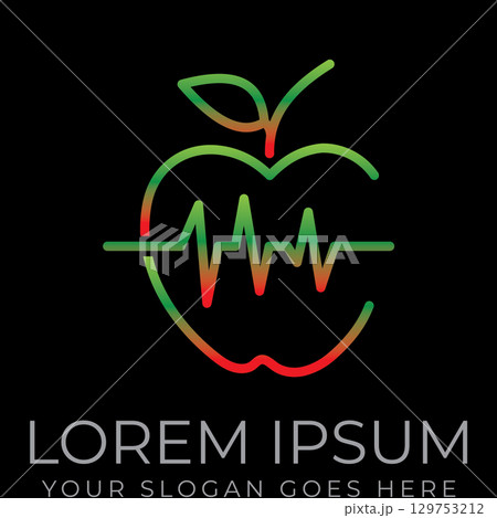 Iconic Apple Inspired Emblem 129753212