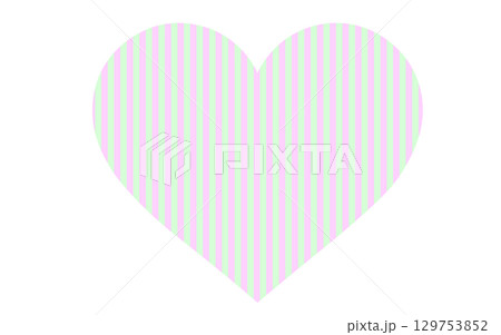 ストライプ・ボーダー/ピンク×緑ハート ストライプ・ボーダー/ピンク×緑ハート 129753852