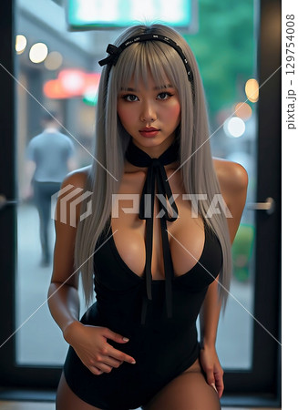 ナチュラルな表情の女性  ポートレート 　[AI生成画像] 129754008