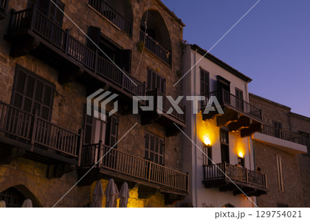 北キプロス・トルコ共和国のキレニアのオールドハーバーの風景写真 129754021