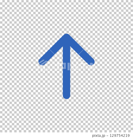 Simple rounded blue arrow 129754219
