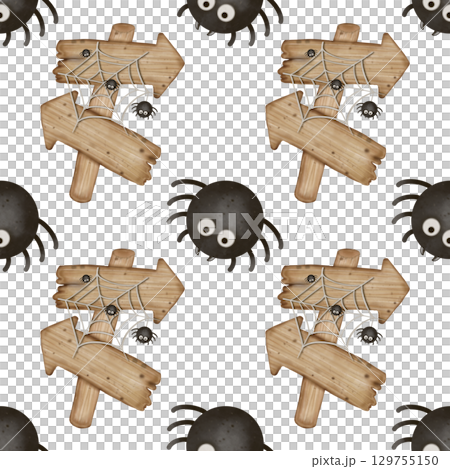 Hand drawn collection of Halloween seamless patterns. Ghosts, skulls, bats, pumpkins, spider, and candies, Trendy and kawaii repeatable background for Halloween and autumn holidays. Hand drawn collection of Halloween seamless patterns. Ghosts, skulls, bats, pumpkins, spider, and candies, Trendy and kawaii repeatable background for Halloween and autumn holidays. 129755150