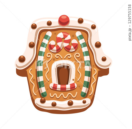 Gingerbread house cookie Christmas pastry 129755158