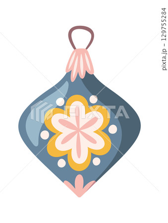 Holiday christmas decoration hanging ornament Holiday christmas decoration hanging ornament 129755284