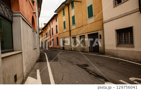 old narrow street in old european city 129756041