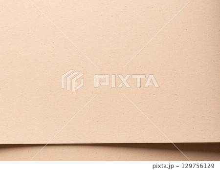 Beige designer paper texture with sandy, minimalistic backdrop. Premium, chic surface with matte 129756129