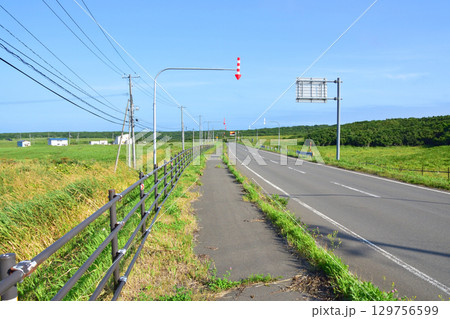 北海道根室市道道35号サンコタン橋からノッカマップ橋までの風景 129756599