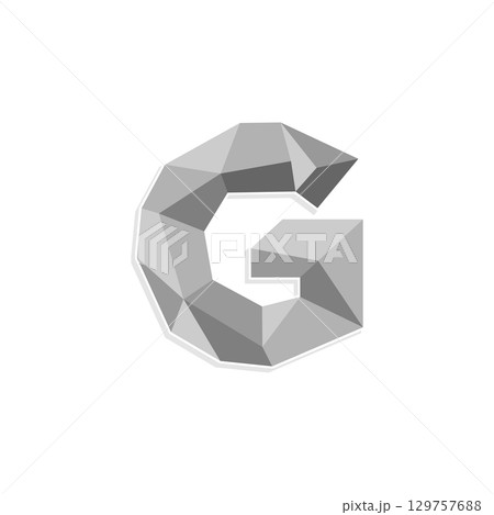 G Letter Polygonal Logo Template Illustration Design. Vector EPS 10. 129757688