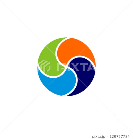 Colorful Ball Logo Template Illustration Design. Vector EPS 10. 129757784