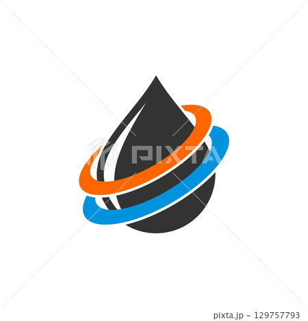 Swoosh Drop Water Logo Template Illustration Design. Vector EPS 10. Swoosh Drop Water Logo Template Illustration Design. Vector EPS 10. 129757793