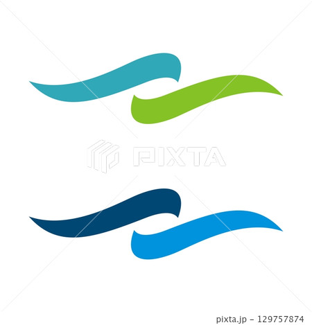 Wave Water Swoosh Spa Logo Template Illustration Design. Vector EPS 10. 129757874