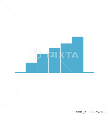 Blue Stock Exchange Finance Logo Template Illustration Design. Vector EPS 10. 129757887