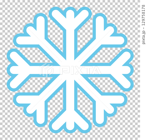 雪の結晶のアイコンイラスト 129758178