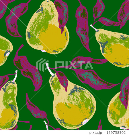 Abstract fantasy psychedelic  vector seamless pattern wallpaper background 129758502