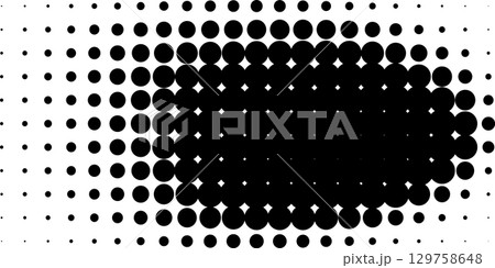 faded gradient halftone dots background. Vector illustration 129758648