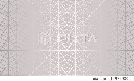 Seamless vector platinum texture geometric trees pattern. Silver lines luxury repeating damask white background. Premium wrapping paper or silk cloth. Linear design texture Christmas fabric design 129759002