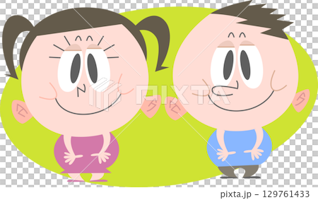 濃濃的少男少女笑臉，無主線 129761433