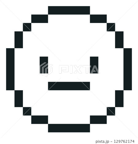 Awe emoji emoticon pixel art vector icon, black outline 8 bit astonished face, retro video game avatar wonder expression Awe emoji emoticon pixel art vector icon, black outline 8 bit astonished face, retro video game avatar wonder expression 129762174