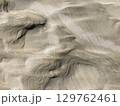 Wind Sculpted Sand Dunes Texture in Desert - Abstract Natural Pattern 129762461
