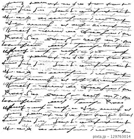 Abstract background, incomprehensible, non-existent handwritten text. Not AI, Vector illustration 129763014