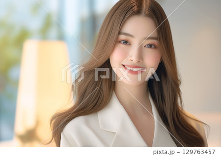美容サロンで働く美しい女性「AI生生成画像」 129763457