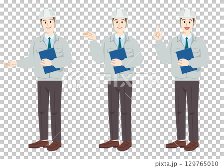 有頭盔的男式工作服 有頭盔的男式工作服 129765010