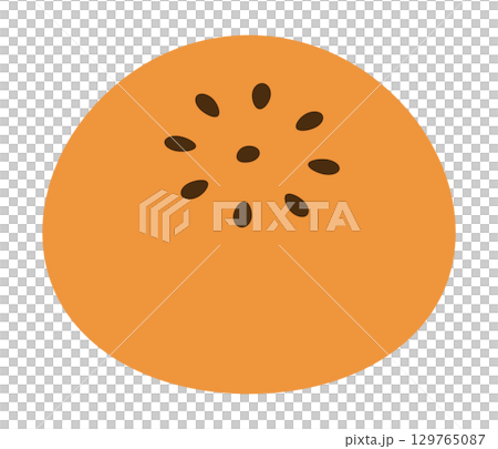 紅豆餅的平面設計插圖 129765087