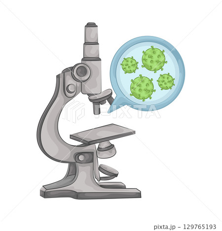 Illustration of Microscope Illustration of Microscope 129765193