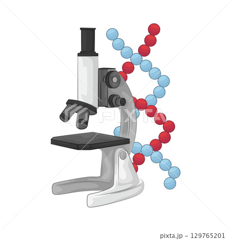 Illustration of Microscope  129765201