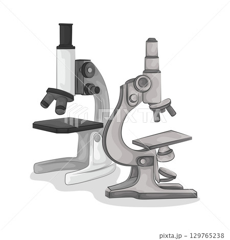 Illustration of Microscope Illustration of Microscope 129765238