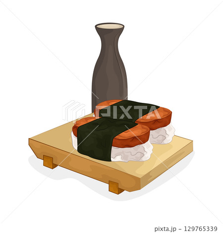 Illustration of Sushi Platter 129765339