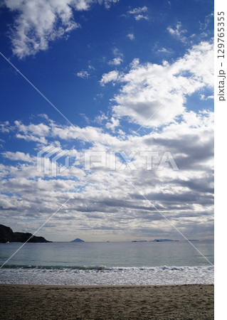 下田の浜辺 129765355