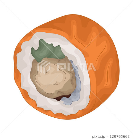 Illustration of Sushi Roll 129765662