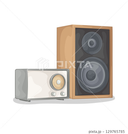 Illustration of Speaker Illustration of Speaker 129765785