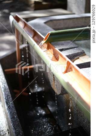 竹の手水 コロナ対策 竹の手水 コロナ対策 129766029