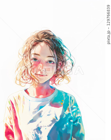 微笑む女性 129766839