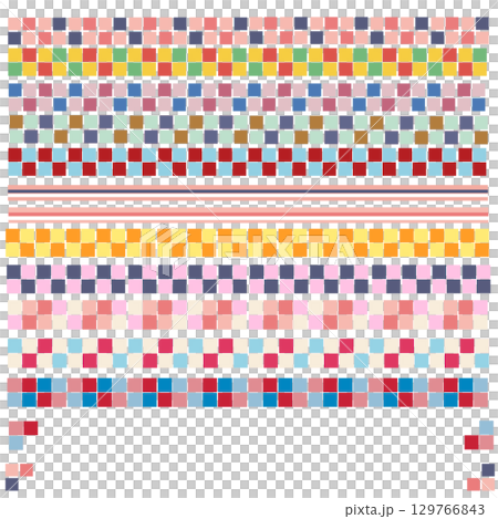 彩色瓷磚圖案 129766843