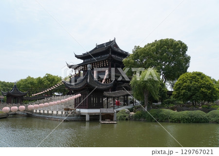 蘇州、盤門の風景　中国 129767021