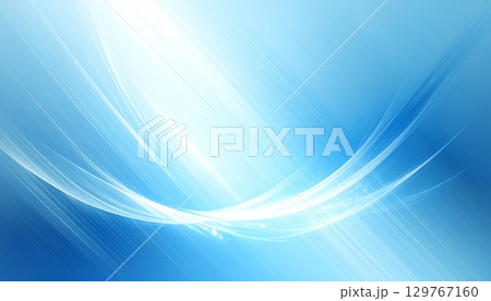 Abstract blue wave design with flowing light and futuristic digital lines Abstract blue wave design with flowing light and futuristic digital lines 129767160
