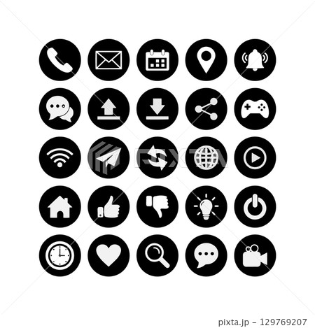 simple icon app set icon 129769207