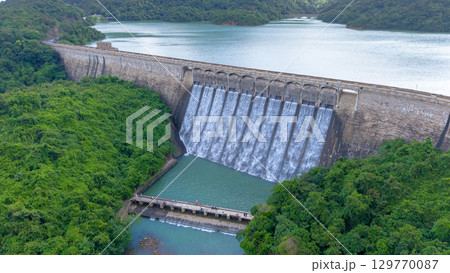Aug 16 2025 Historic Tai Tam Tuk Reservoir Dam View 129770087