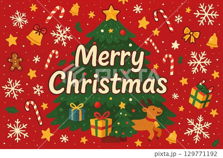 クリスマス　ポスター　カード 129771192