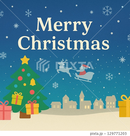 クリスマス　ポスター　カード 129771203