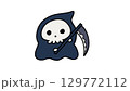 シンプルで可愛い死神のイラスト 129772112