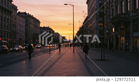 Walking around the city 129772511