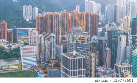 Aug 8 2025 Vibrant cityscape showcasing Causeway Bay skyline view Aug 8 2025 Vibrant cityscape showcasing Causeway Bay skyline view 129772601