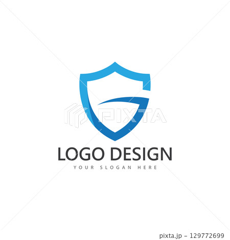 letter g shield protect guard logo design...のイラスト素材 [129772699] - PIXTA