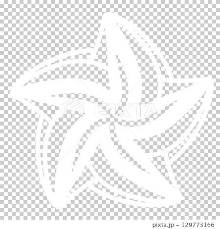 白いねじれた星 129773166